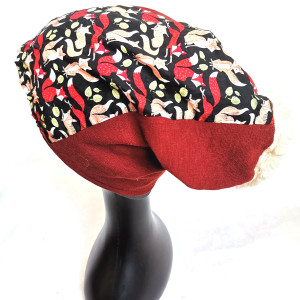 Czapka smerfetka  z liskiem