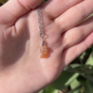 naszyjnik KARNEOL - kamień ODWAGI, siły i działania