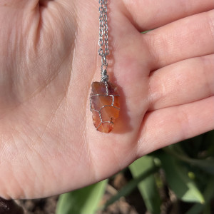 naszyjnik KARNEOL - kamień ODWAGI, siły i działania