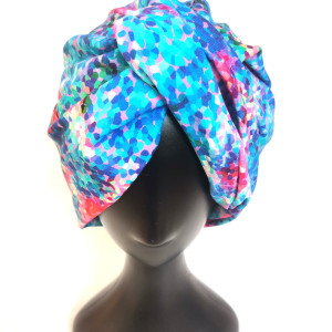 Turban koronkowy bawełna