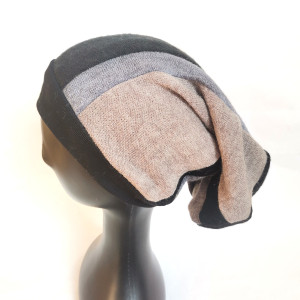 Czapka smerfetka  patchworkowa