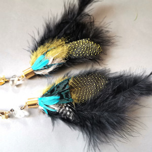 Klipsy boho hipi piora