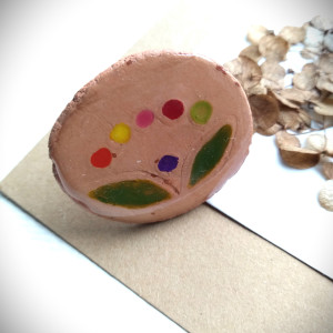 Pierścionek regulowany - folk