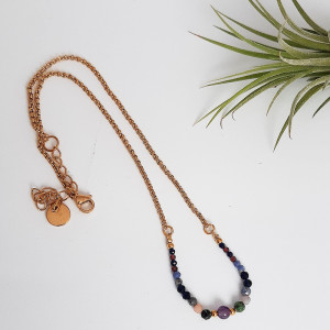 Naszyjnik choker z minerałami