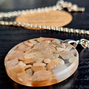 Naszyjnik Kamień Księżycowy i Kryształ Górski