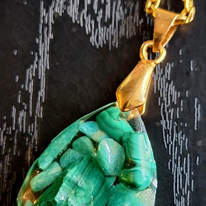 Naszyjnik Kamienie Amazonit I Malachit 🧿🪬 Wisiorek Ochrona Energetyczna Remedia Ezoteria 🧿🪬