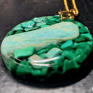 Naszyjnik Kamienie Amazonit I Malachit 🧿 Ezoteria 🪬 Remedia 🍀