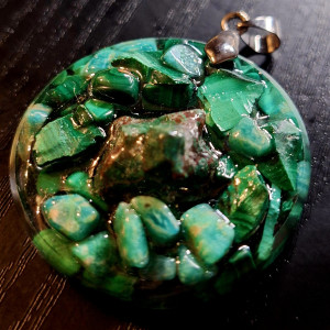 Naszyjnik Kamienie Amazonit Malachit Chryzokola  🧿🪬