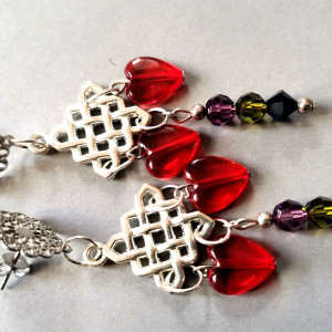 Kolczyki  serce lekkie