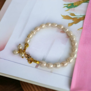 Bransoletka z pereł słodkowodnych