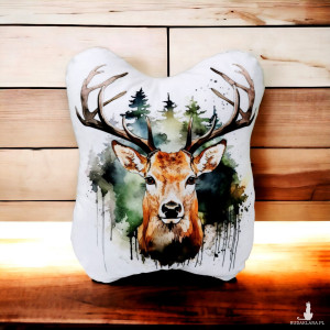 Poduszka jeleń poduszka z jeleniem przytulanka jeleń maskotka pluszowy renifer