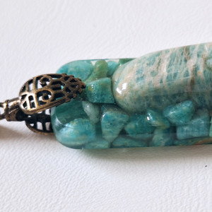 Amazonit Stal chirurgiczna Ezoteria Remedia 🧿🪬 Ochrona energetyczna 🔮✨️