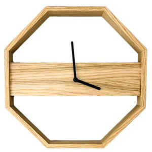 ZEGAR ścienny drewniany 34 cm