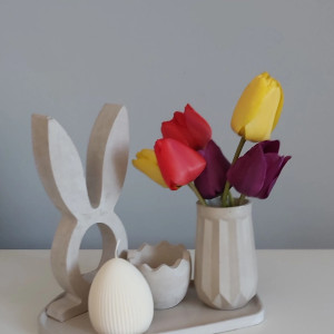 Zajączek wielkanocny z betonu MR handmade