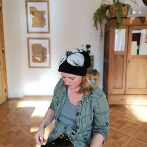 Czapka wełniana czarna