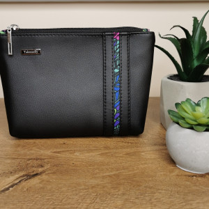 Kosmetyczka z czarnej ekoskóry 2