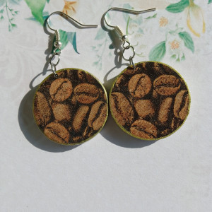 Kolczyki kawowe