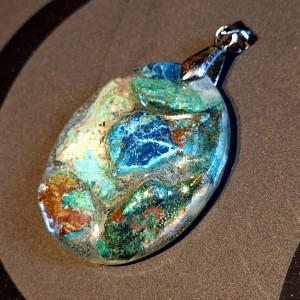 Apatyt Chryzokola Naszyjnik Kamienie Ezoteria Remedia 🧿🪬