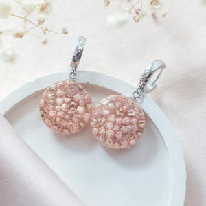 Kolczyki z ozothamnusem