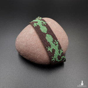 BRANSOLETKA TKANA - JASZCZURKI #479