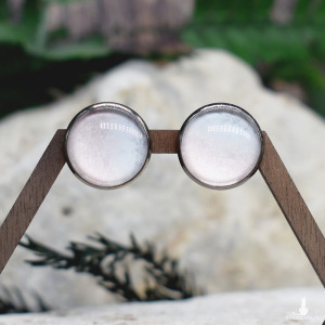 Stalowe kolczyki wkrętki grafika wzorek #286