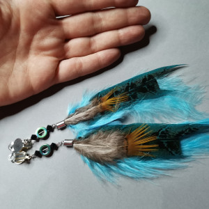 Klipsy pióra  lekkie