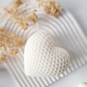 Świeca sojowa Honey heart - duże