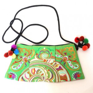 torebka damska hmong, haftowana etniczna w stylu boho X1