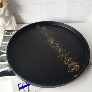 Duża taca - gold black