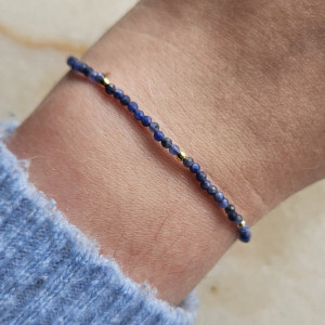 Bransoletka z kamieni Soldaitu na nici jedwabnej