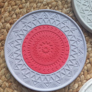 Podstawka pod kubek świecznik gips polimerowy