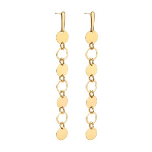 Długie kolczyki z połączonych kół c1021