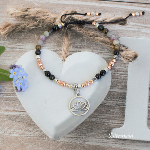 Bransoletka Turmaliny i Kwiat Lotosu