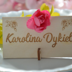 Winietki ślubne , Winietki ślubne na stół, Winietki ślubne na stół weselny