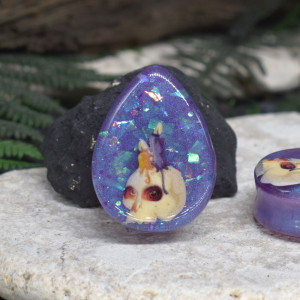 Tunele do uszu 25mm halloween / plugi, rozpychacze, tapery, tunele siodłowe #039