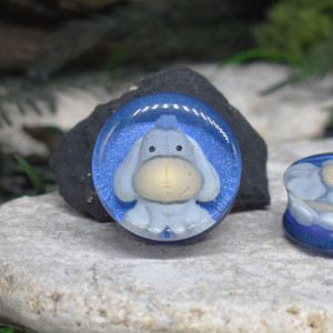 Tunele do uszu 32mm kłapouchy / plugi, rozpychacze, tapery, tunele siodłowe #054