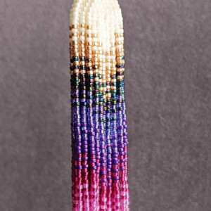 Długie kolczyki boho - Magenta Dreams