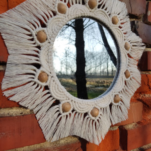 Makramowa mandala w stylu Boho