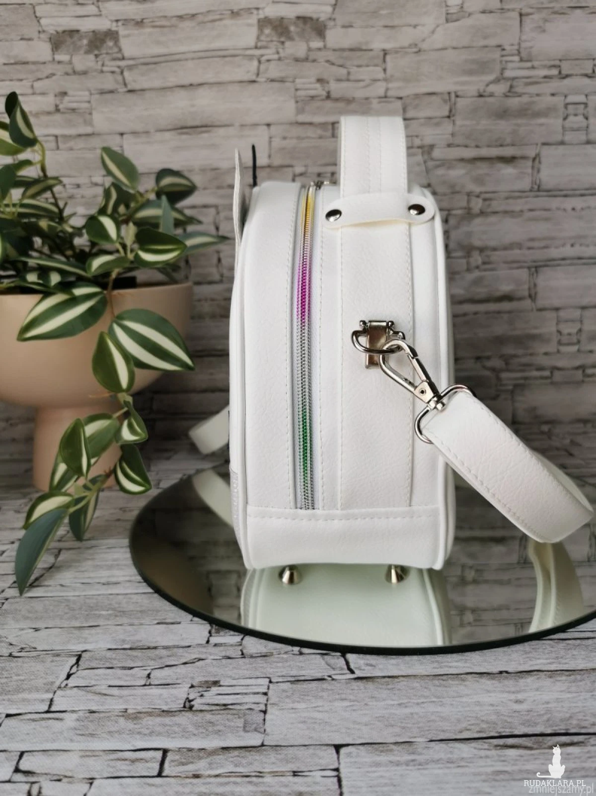 Torebka damska torebka na ramię  kuferek  - jednorożec