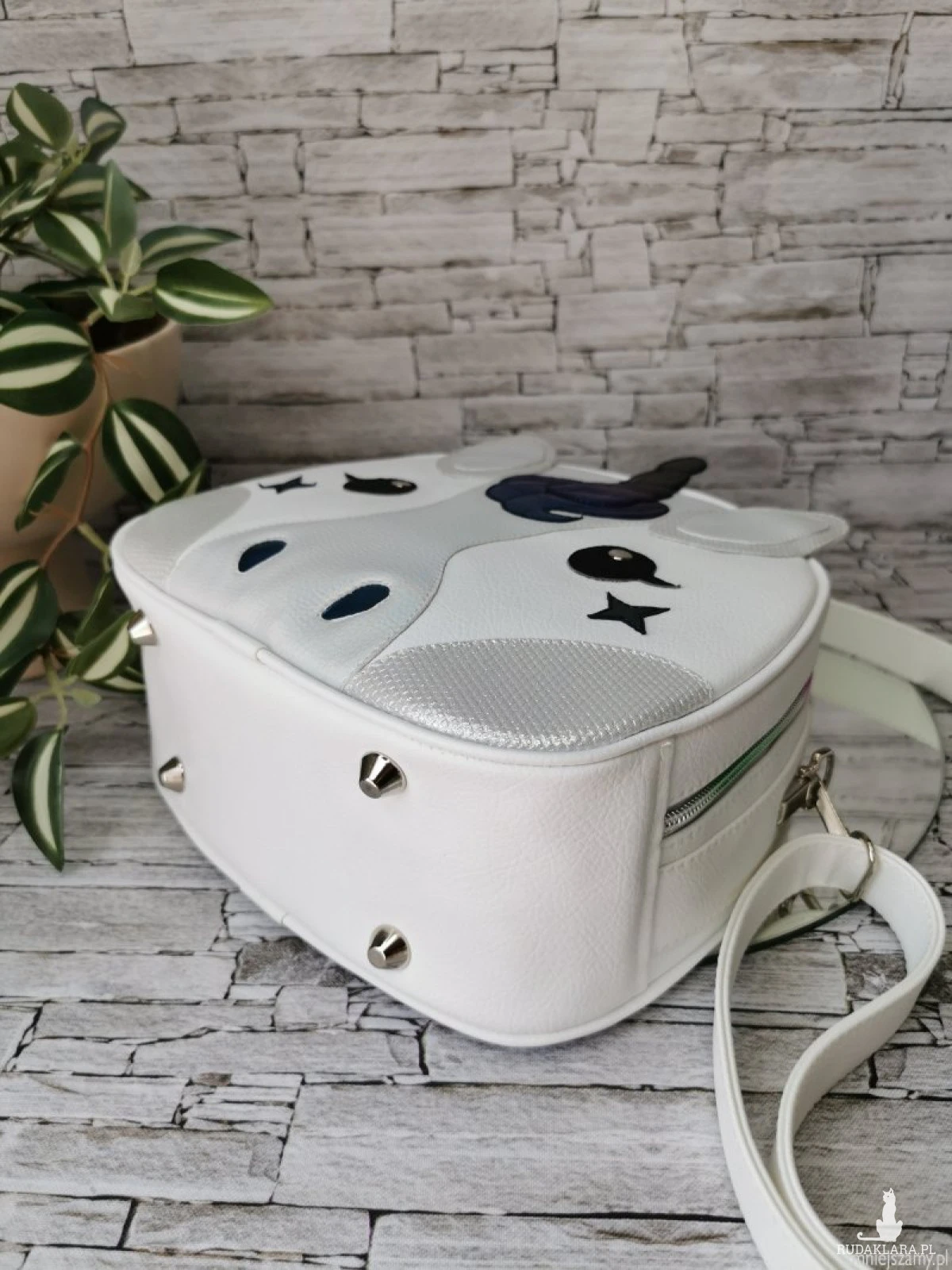 Torebka damska torebka na ramię  kuferek  - jednorożec