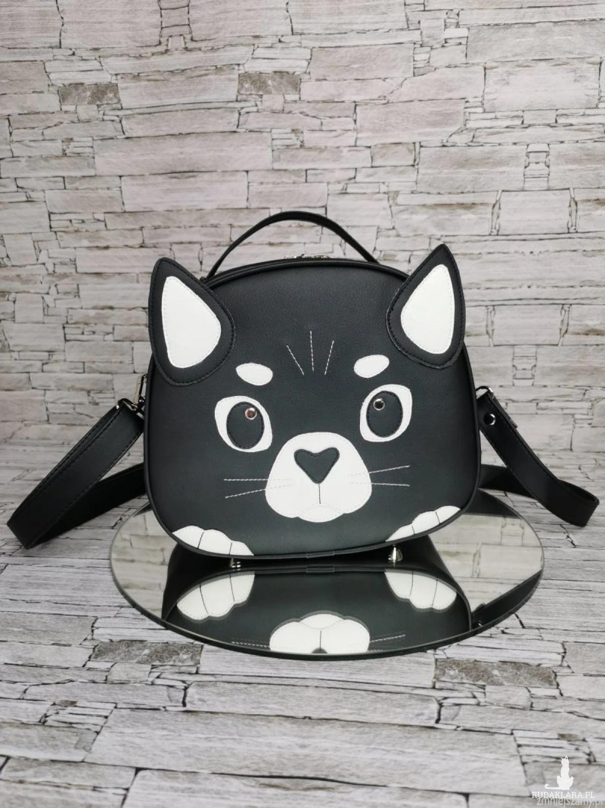 Torebka damska torebka na ramię  kuferek  - kotek