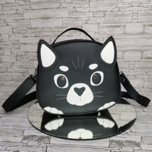 Torebka damska torebka na ramię  kuferek  - kotek