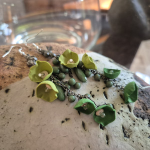 Kolczyk kwiaty lekkie