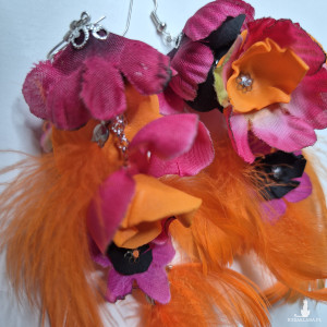 Kolczyk kwiaty lekkie