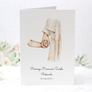 #5 Personalizowana kartka komunijna - z imieniem i życzeniami