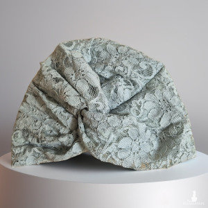 Turban koronkowy etno