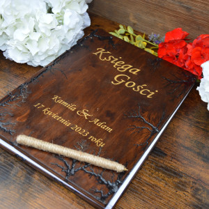 Księga gości księga weselna, Księga weselna, Tadycyjna szyta Księga Weselna