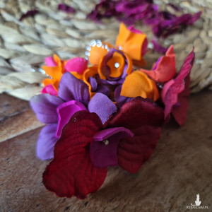 Kolczyki  orientalne kwiaty   lekkie