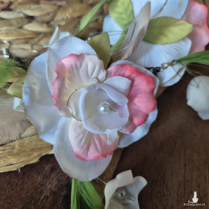 Kolczyki  orientalne kwiaty   lekkie