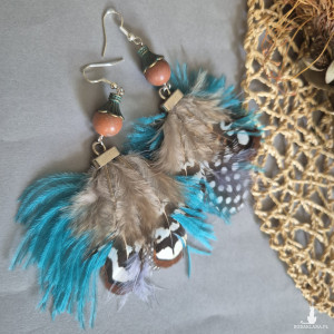 Kolczyki  piora  lekkie